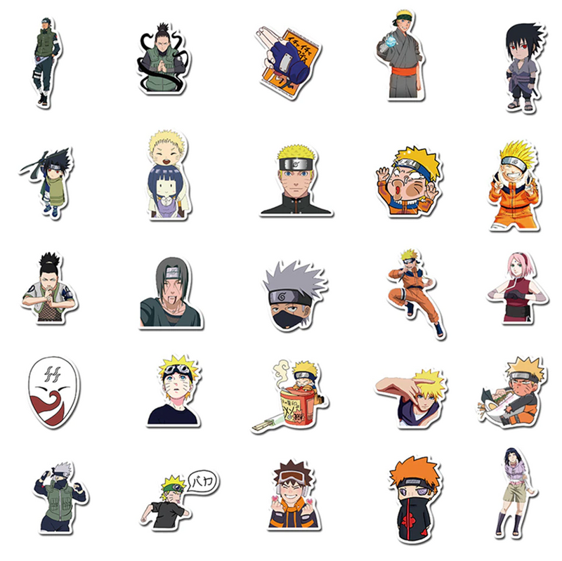 50pcs Pack Naruto Stickers